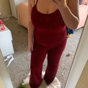Red jumpsuit